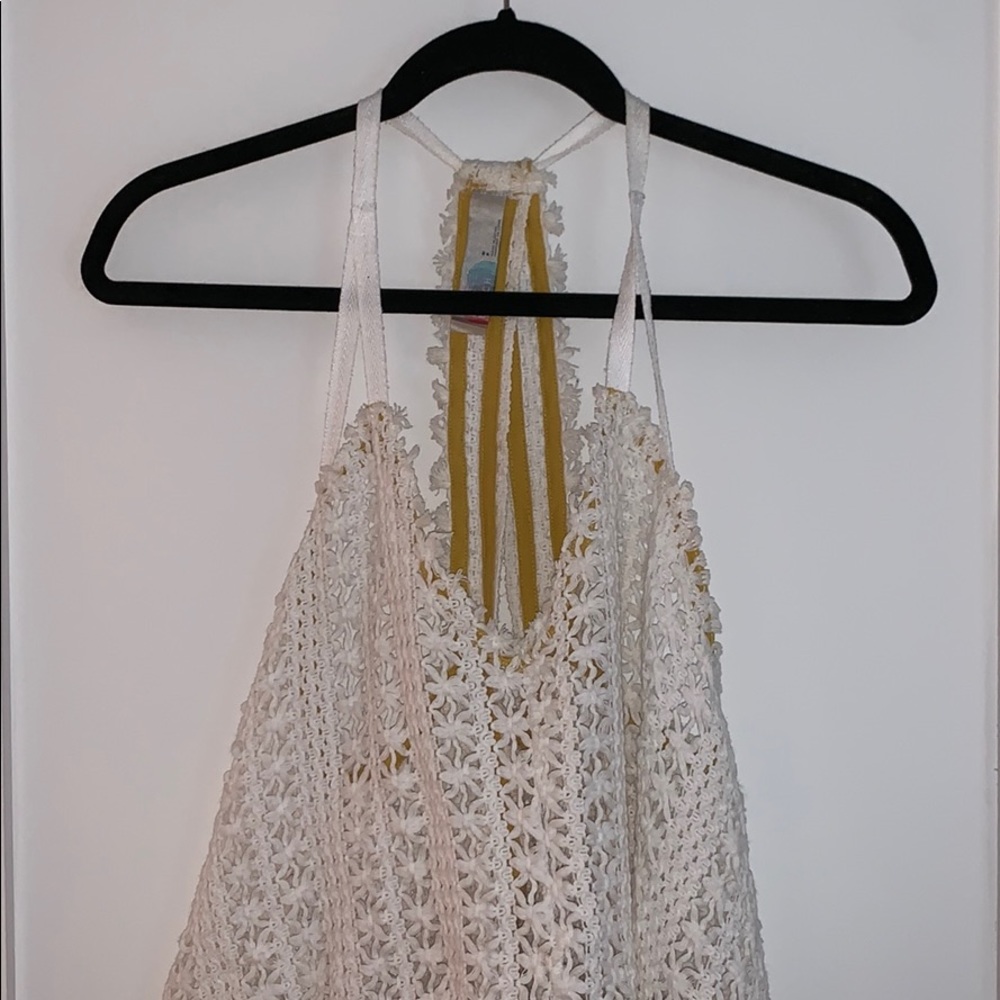 White Knit Tank Top